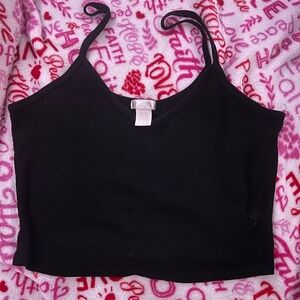 Black crop top